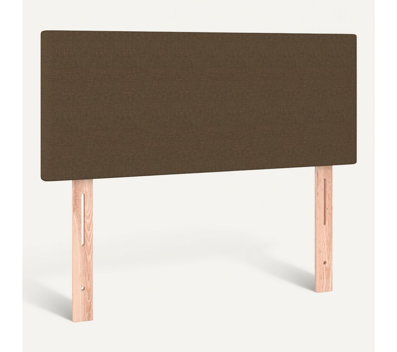 Tête De Lit Marron Foncé 90x5x78/88 Cm Tissu