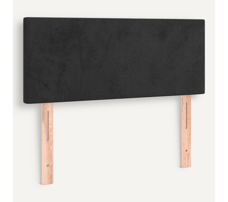 Tête De Lit Noir 90x5x78/88 Cm Velours