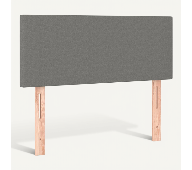 Tête De Lit Gris Foncé 100x5x78/88 Cm Tissu