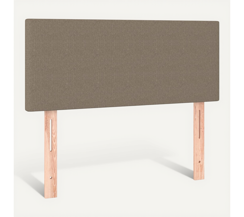 Tête De Lit Taupe 100x5x78/88 Cm Tissu