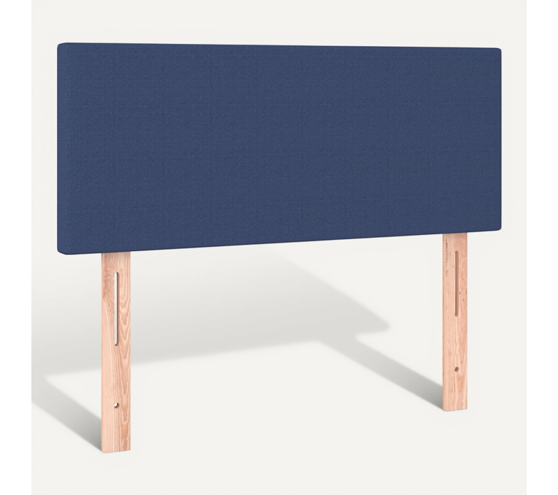 Tête De Lit Bleu 100x5x78/88 Cm Tissu