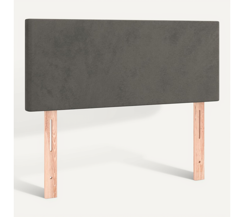 Tête De Lit Gris Foncé 100x5x78/88 Cm Velours