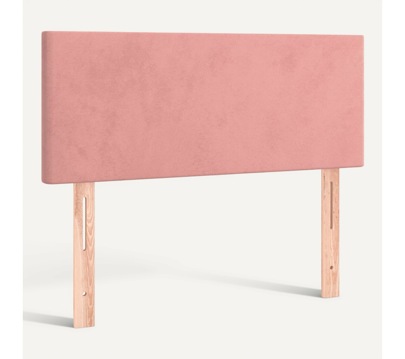 Tête De Lit Rose 100x5x78/88 Cm Velours