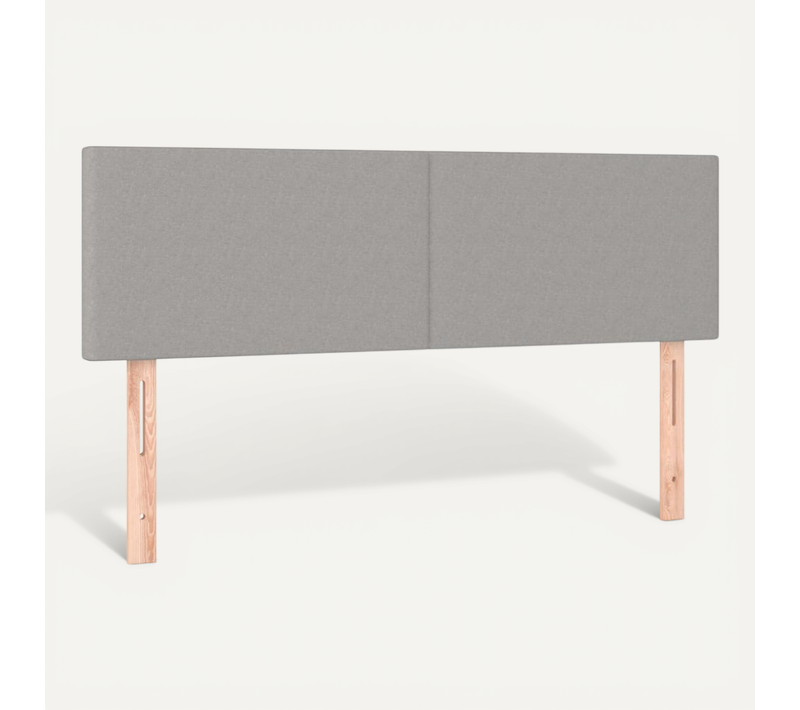 Têtes De Lit Gris Clair 144x5x78/88 Cm Tissu