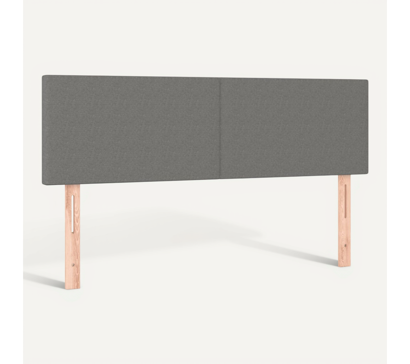 Têtes De Lit 2 PCs Gris Foncé 72x5x78/88 Cm Tissu