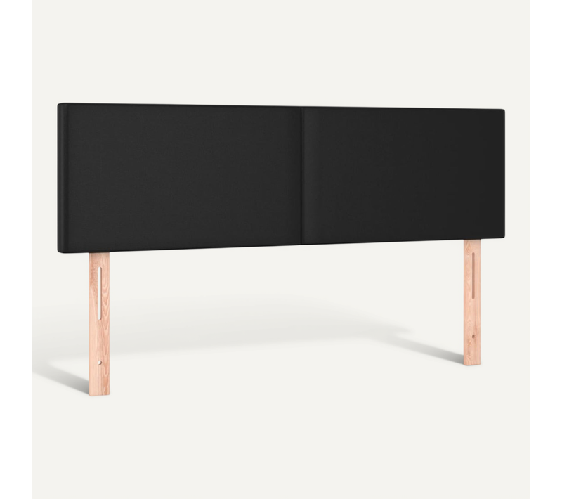 Têtes De Lit 2 Pièces Noir Simili 72 X 5 X 78/88 Cm Hauteur Réglable Durable Et élégant