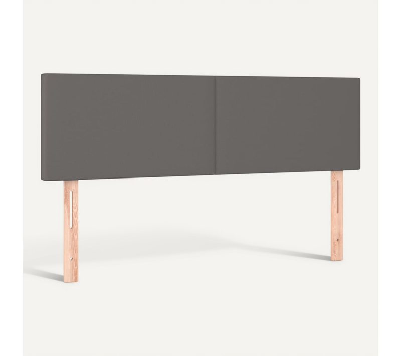Têtes De Lit Gris 144x5x78/88 Cm Simili