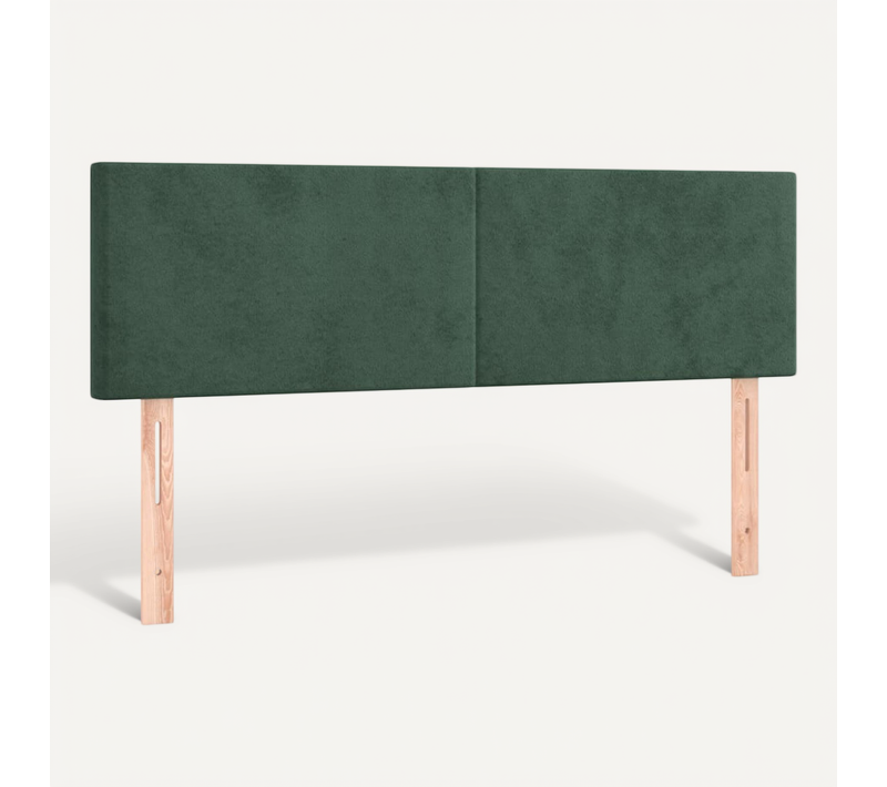 Têtes De Lit Vert Foncé 144x5x78/88 Cm Velours