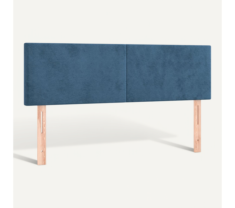 Têtes De Lit Bleu Foncé 144 X 5 X 78/88 Cm Velours