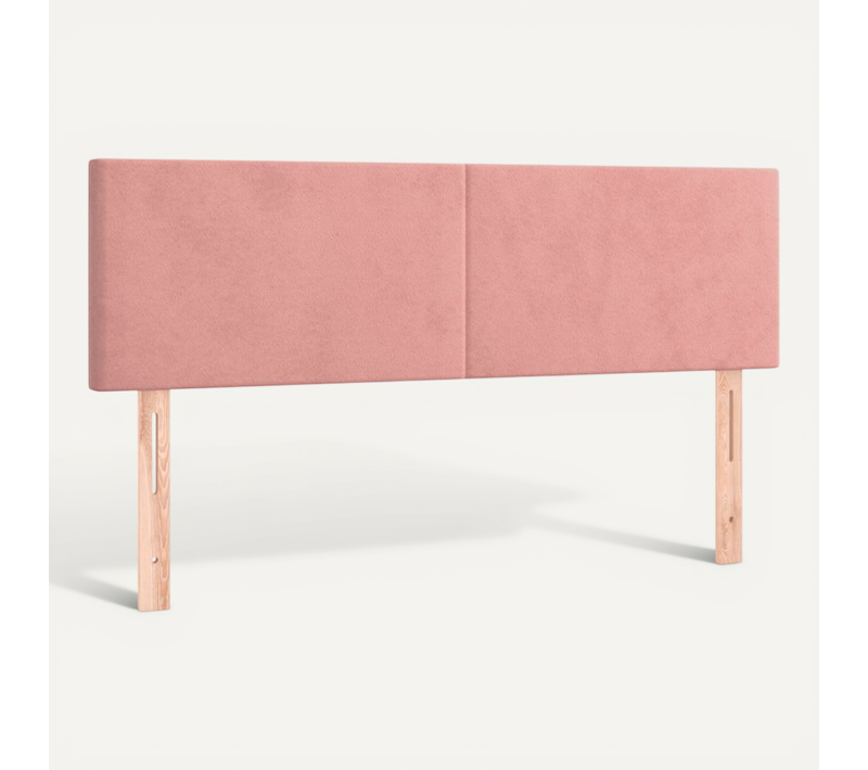Têtes De Lit Rose 144 X 5 X 78/88 Cm Velours