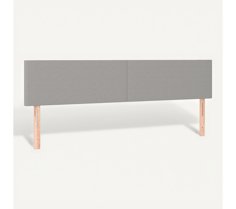 Têtes De Lit Gris Clair 160x5x78/88 Cm Tissu