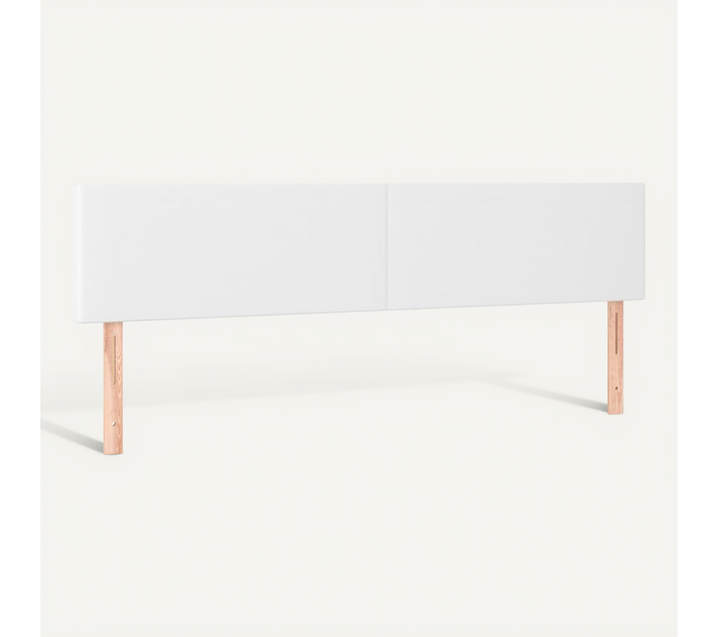 Têtes De Lit Blanc 160x5x78/88 Cm Simili