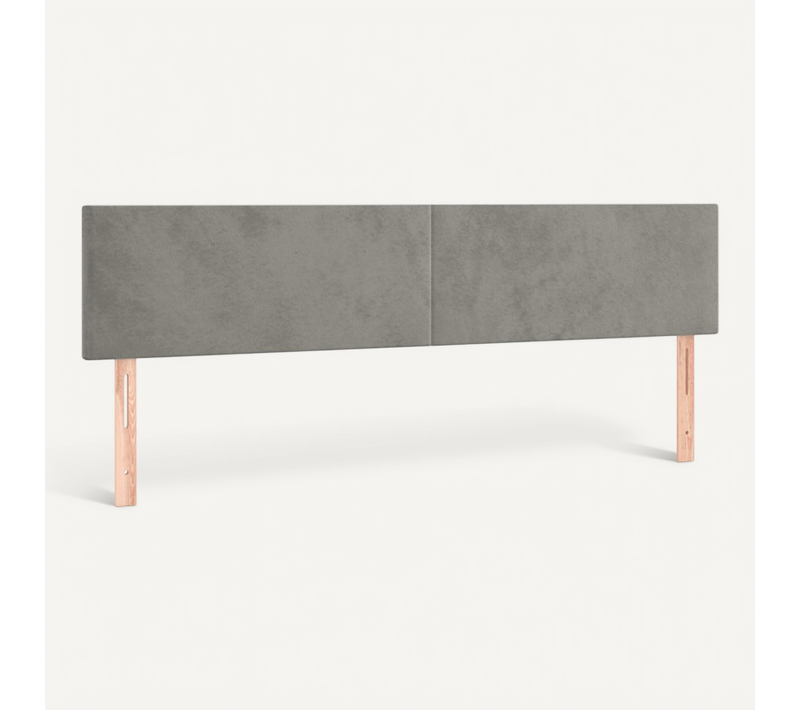 Têtes De Lit Gris Clair 160x5x78/88 Cm Velours