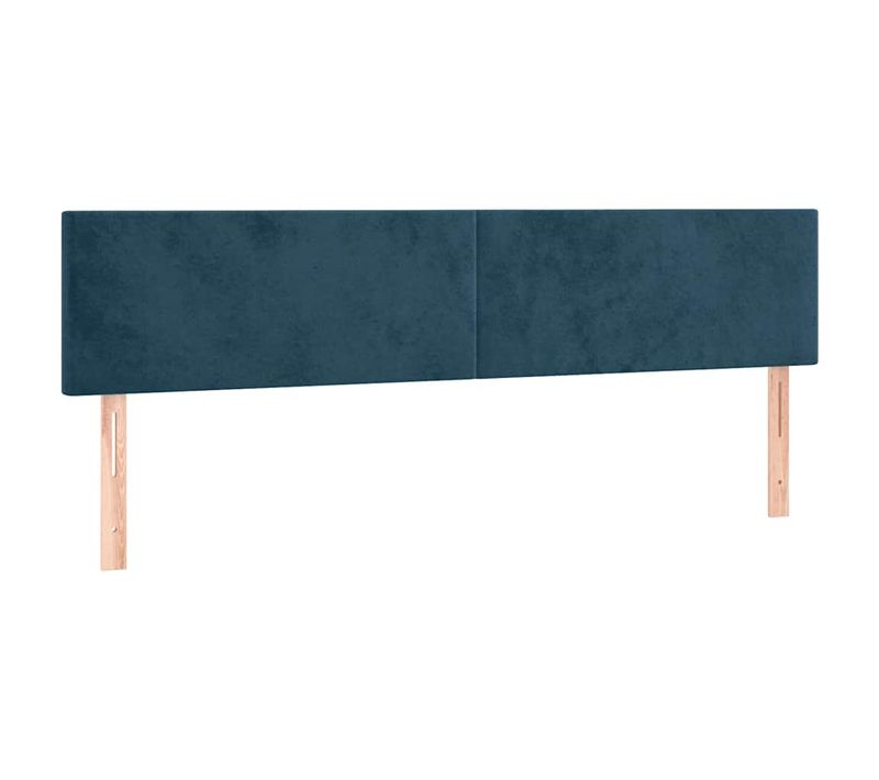 Têtes De Lit Bleu Foncé 160 X 5 X 78/88 Cm Velours