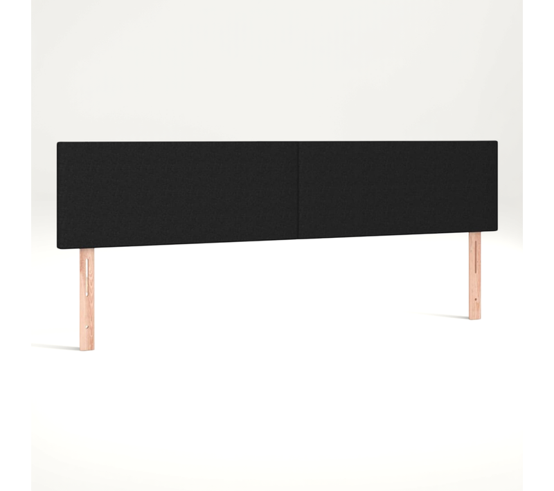 Têtes De Lit Noir 180x5x78/88 Cm Tissu