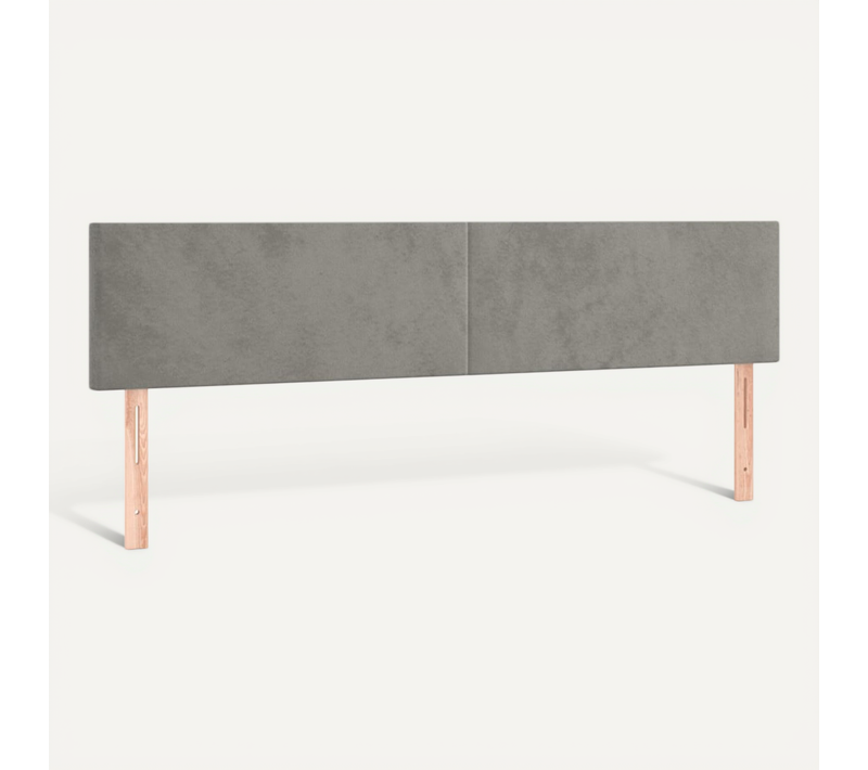 Têtes De Lit Gris Clair 180x5x78/88 Cm Velours