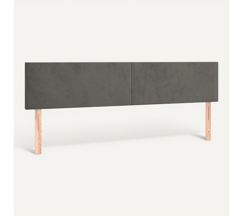 Têtes De Lit Gris Foncé 180x5x78/88 Cm Velours