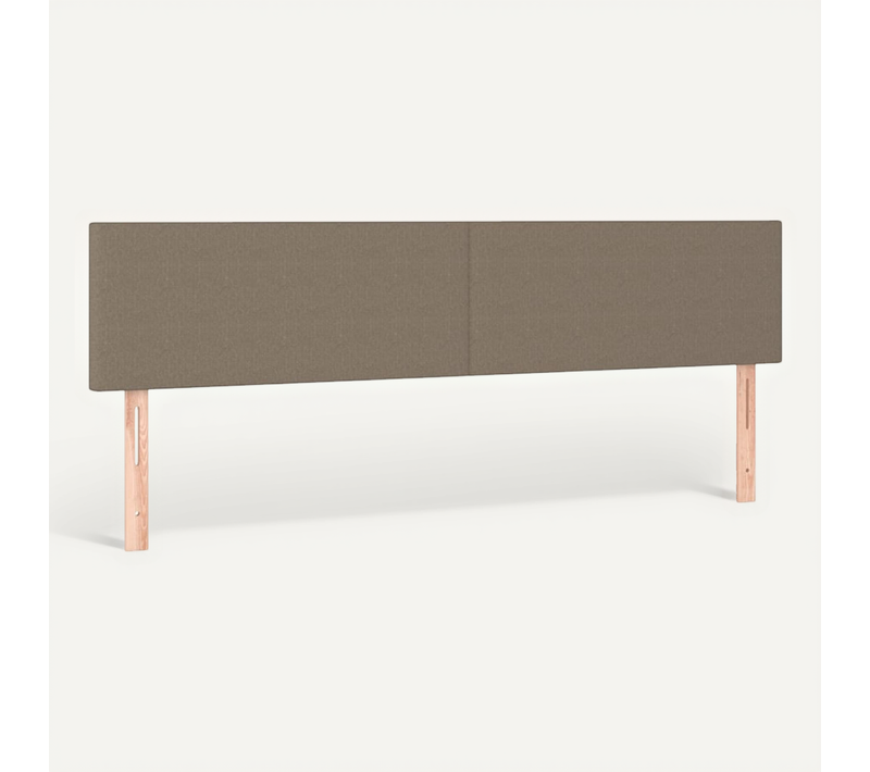 Têtes De Lit Taupe 200x5x78/88 Cm Tissu