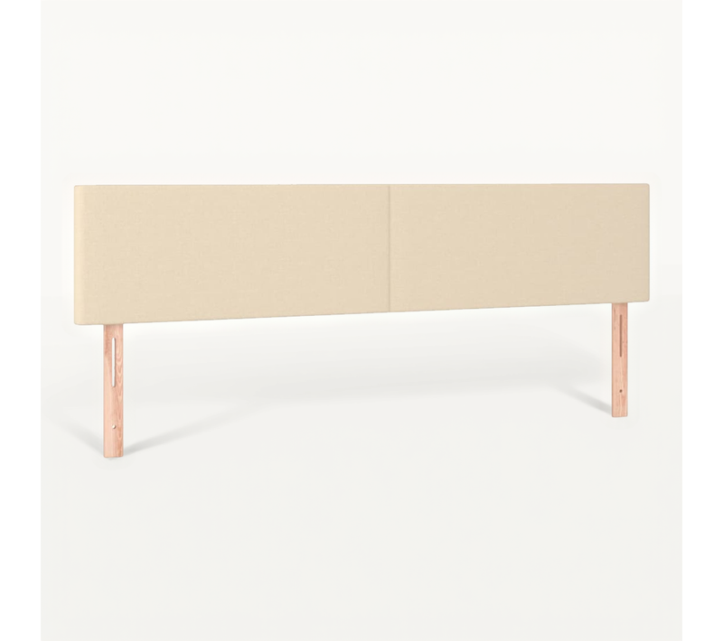 Têtes De Lit Crème 200x5x78/88 Cm Tissu