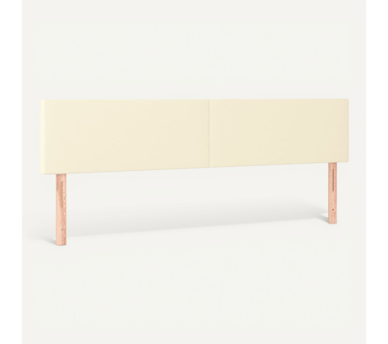 Têtes De Lit Crème 200x5x78/88 Cm Simili