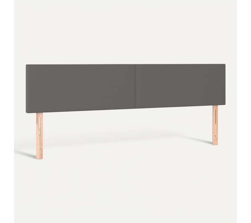 Têtes De Lit Gris 200x5x78/88 Cm Simili