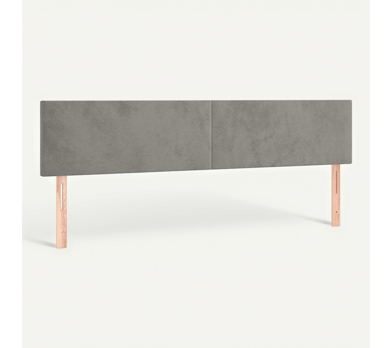 Têtes De Lit Gris Clair 200x5x78/88 Cm Velours