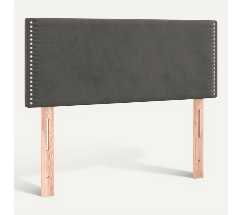 Tête De Lit Gris Foncé 80x5x78/88 Cm Velours