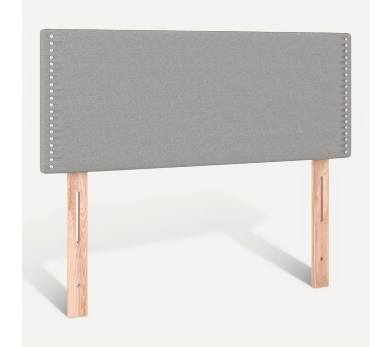 Tête De Lit Gris Clair 100x5x78/88 Cm Tissu