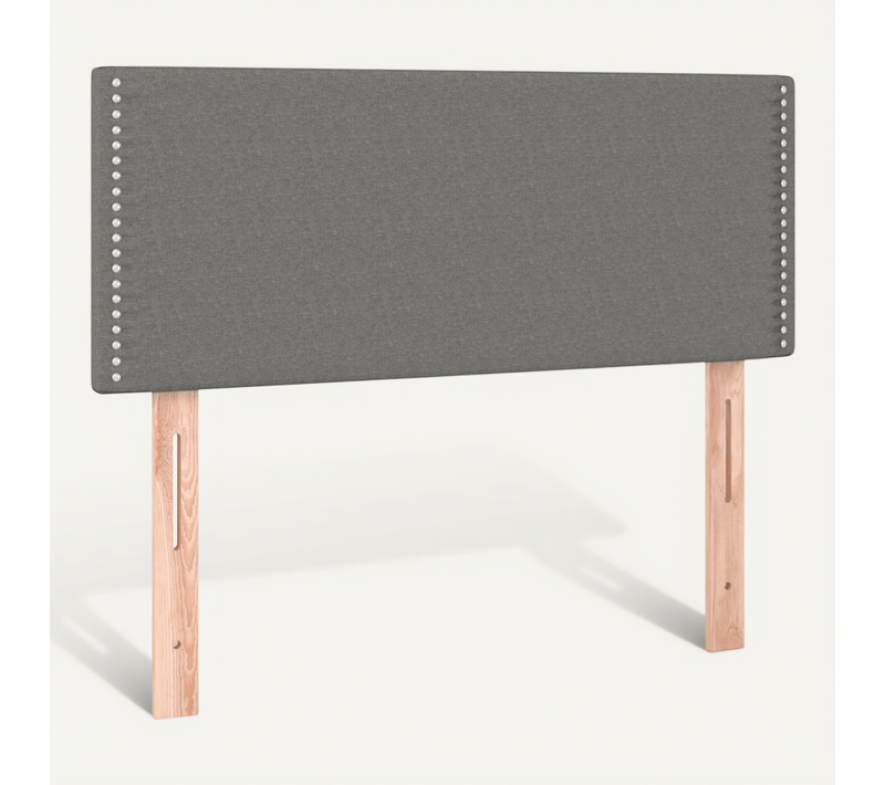 Tête De Lit Gris Foncé 100x5x78/88 Cm Tissu