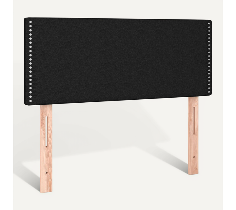 Tête De Lit Noir 100x5x78/88 Cm Tissu