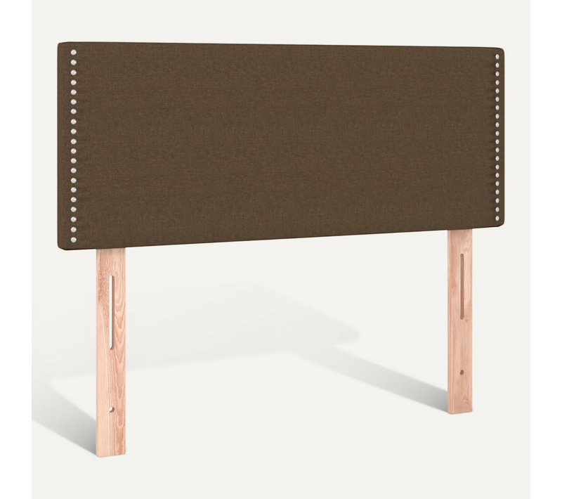 Tête De Lit Marron Foncé 100x5x78/88 Cm Tissu