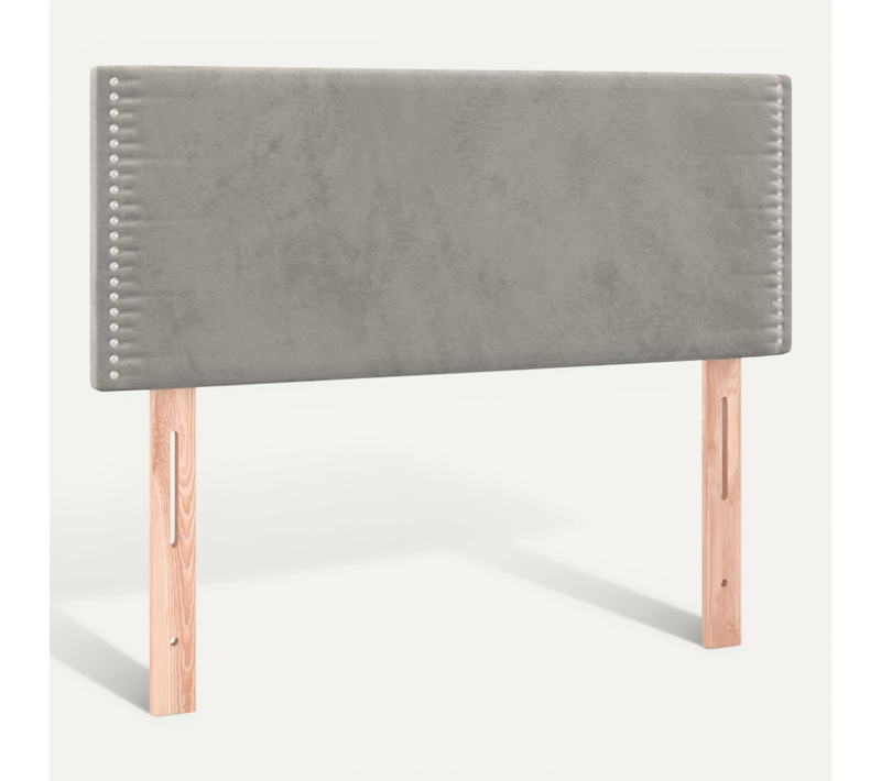 Tête De Lit Gris Clair 100x5x78/88 Cm Velours