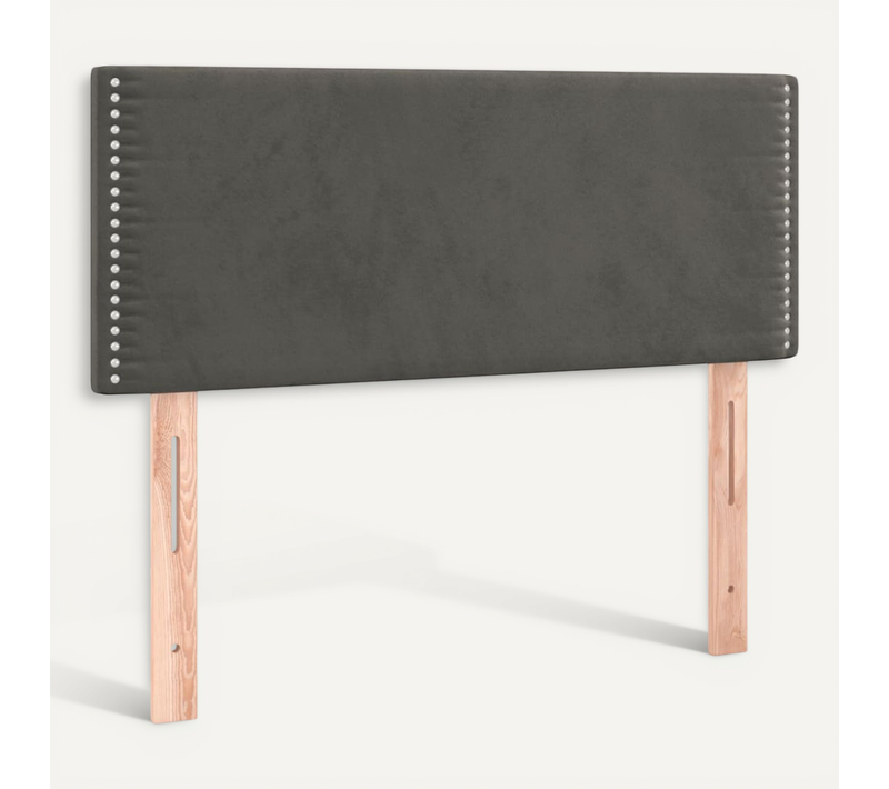 Tête De Lit Gris Foncé 100x5x78/88 Cm Velours