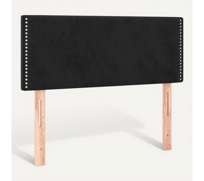 Tête De Lit Noir 100x5x78/88 Cm Velours
