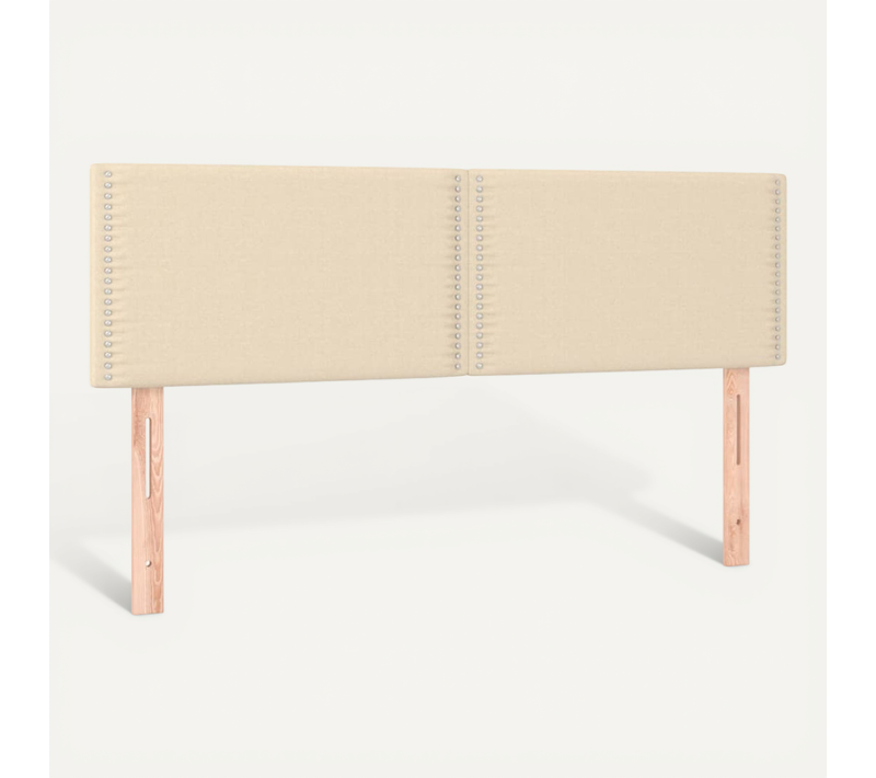 Têtes De Lit Crème 144x5x78/88 Cm Tissu