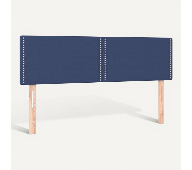 Têtes De Lit Bleu 144x5x78/88 Cm Tissu