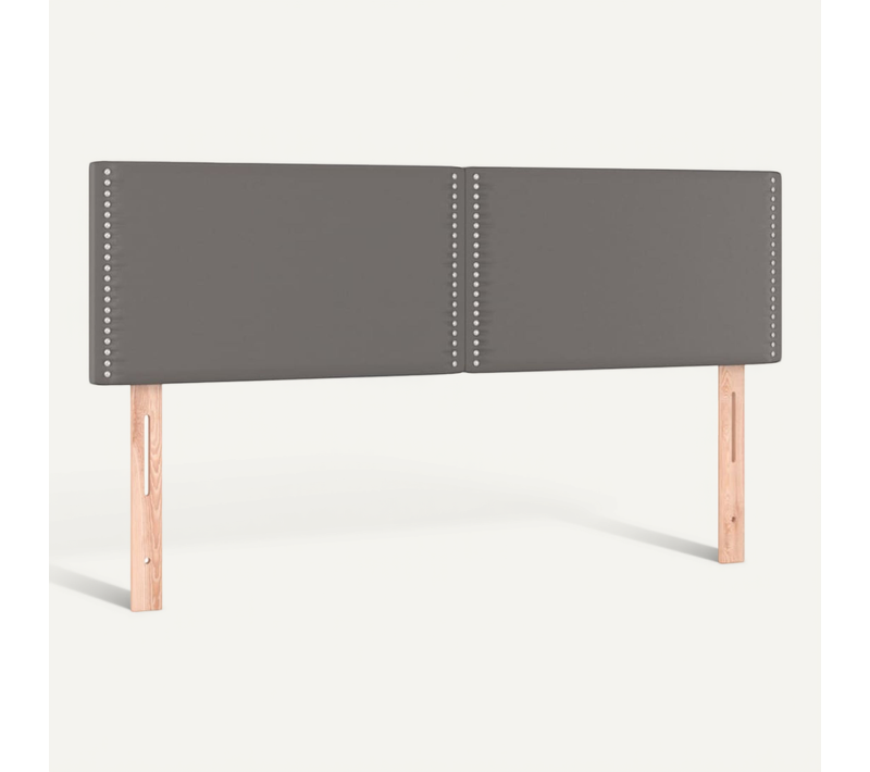 Têtes De Lit Gris 144x5x78/88 Cm Simili