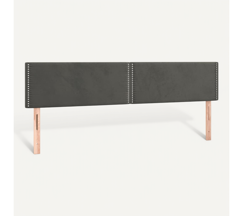Têtes De Lit Gris Foncé 160x5x78/88 Cm Velours