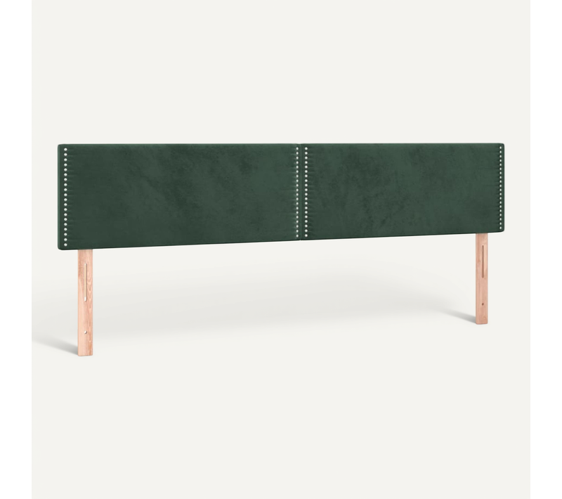 Têtes De Lit Vert Foncé 180x5x78/88 Cm Velours