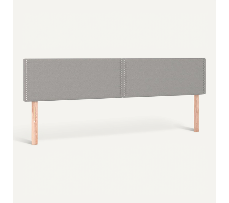 Têtes De Lit Gris Clair 200x5x78/88 Cm Tissu