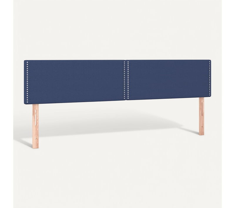 Têtes De Lit Bleu 200x5x78/88 Cm Tissu