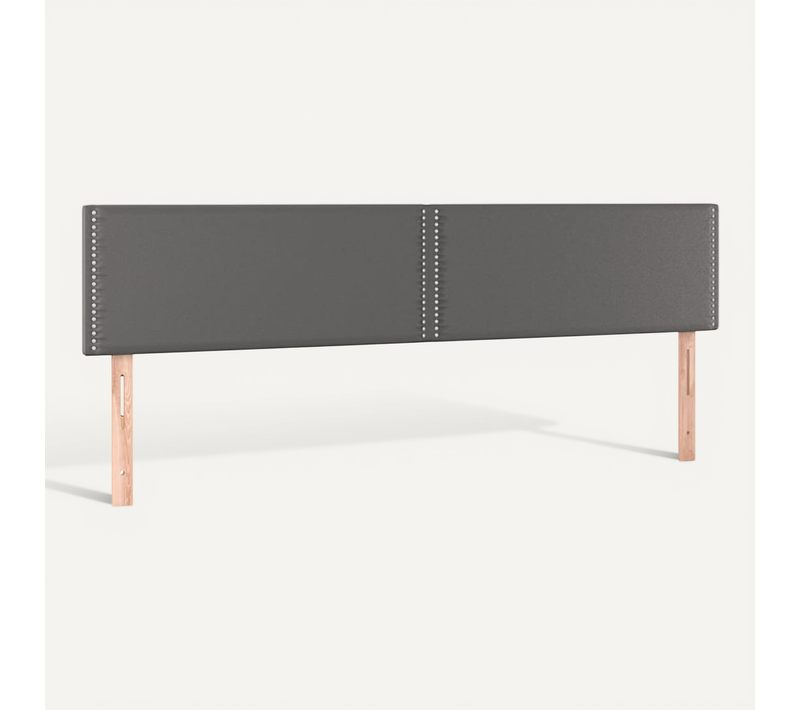 Têtes De Lit Gris 200x5x78/88 Cm Simili