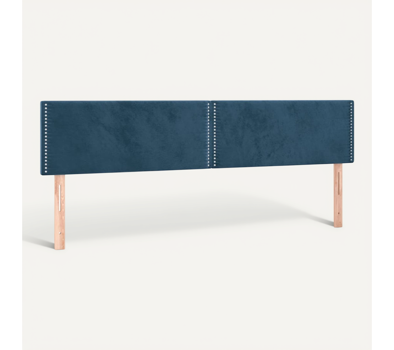 Têtes De Lit Bleu Foncé 200 X 5 X 78/88 Cm Velours