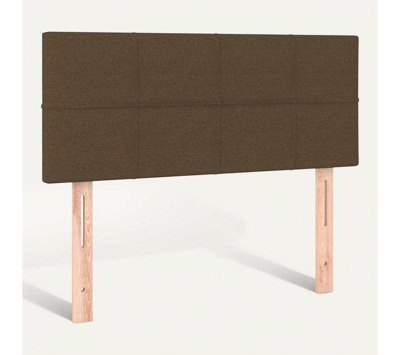 Tête De Lit Marron Foncé 80x5x78/88 Cm Tissu
