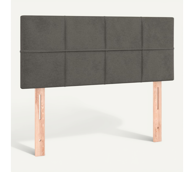 Tête De Lit Gris Foncé 80x5x78/88 Cm Velours