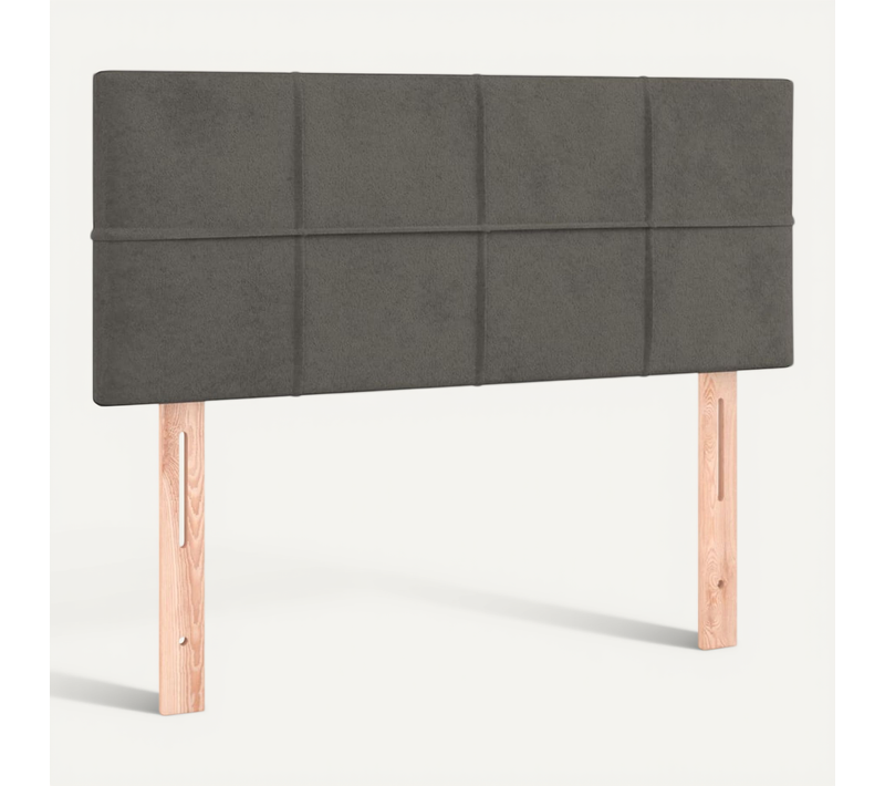 Tête De Lit Gris Foncé 90x5x78/88 Cm Velours