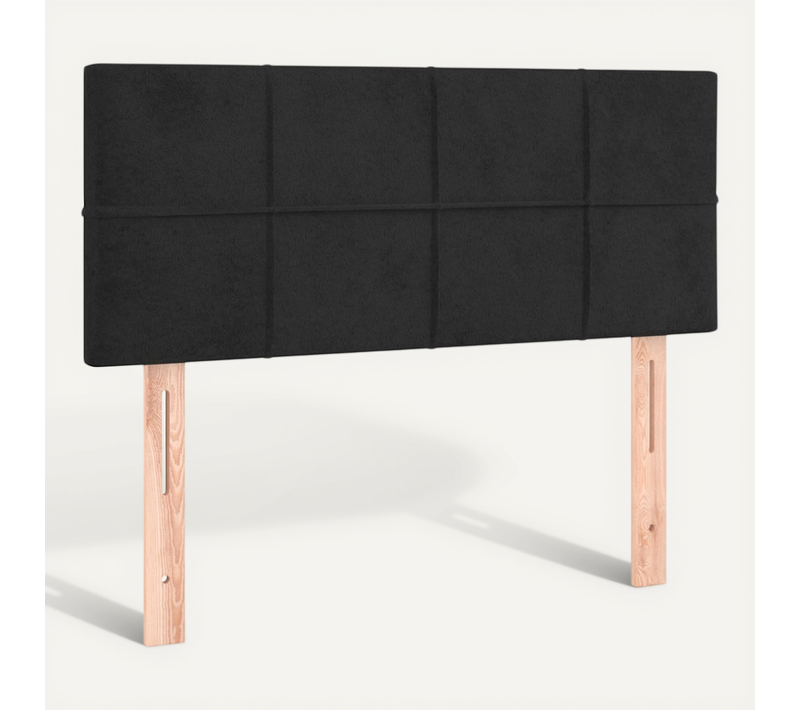 Tête De Lit Noir 90x5x78/88 Cm Velours