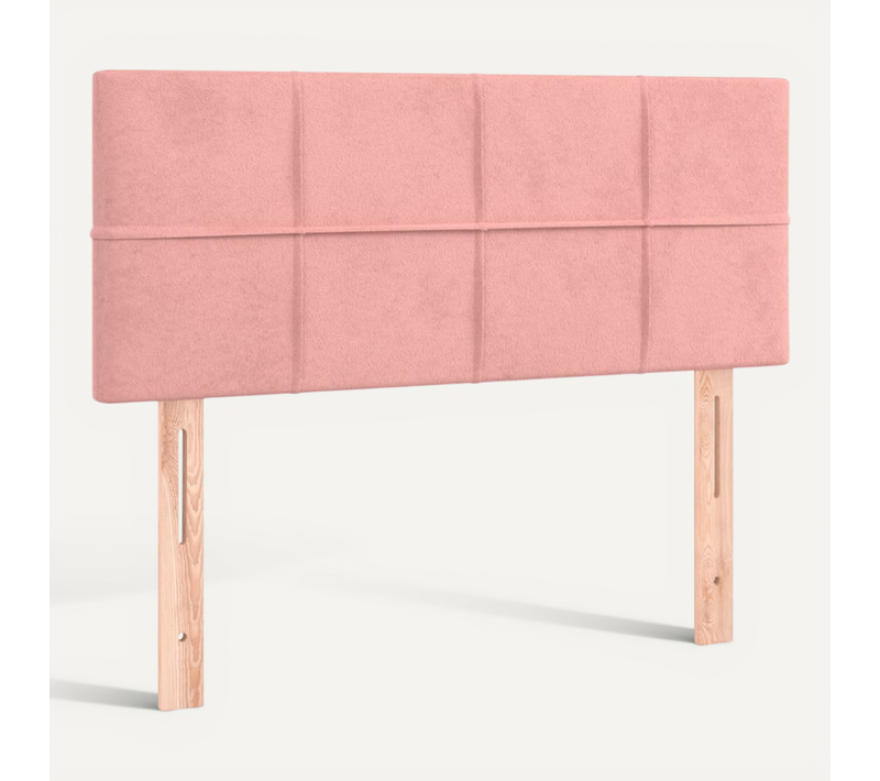 Tête De Lit Rose 90x5x78/88 Cm Velours