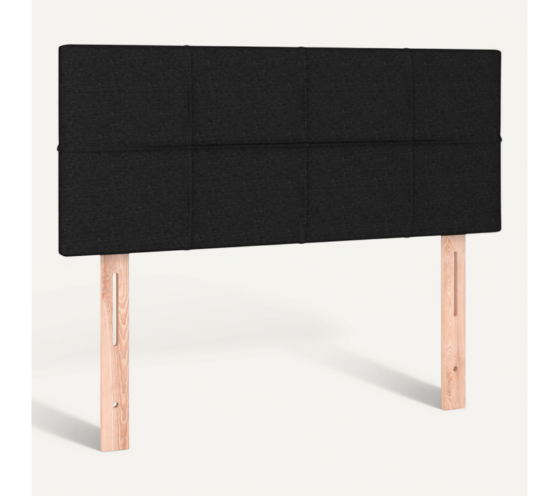 Tête De Lit Noir 100x5x78/88 Cm Tissu