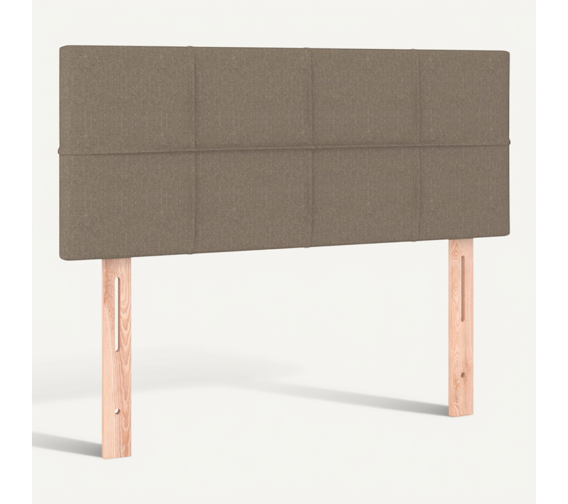 Tête De Lit Taupe 100x5x78/88 Cm Tissu